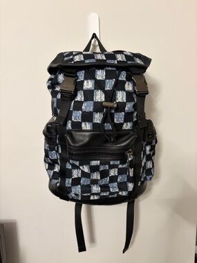 Coach Checkerboard leather Backpack
